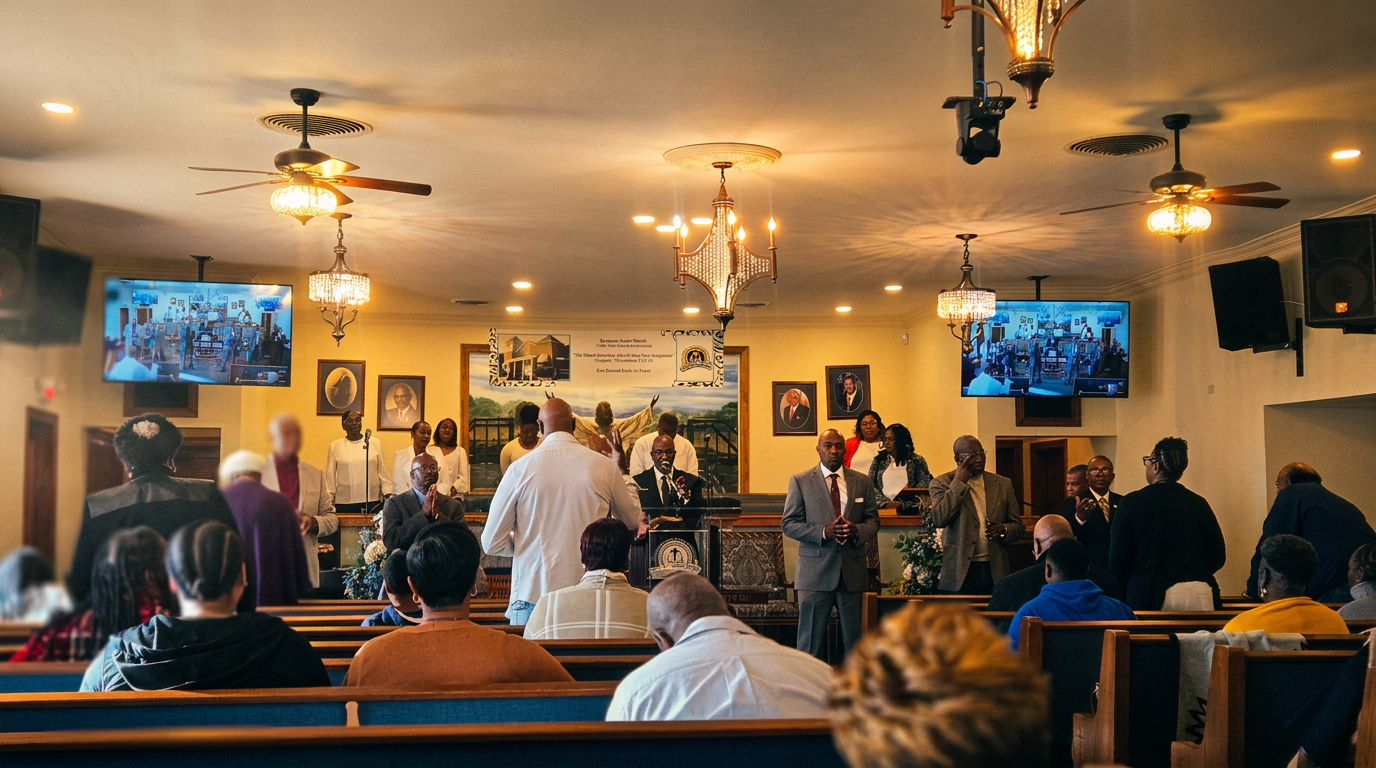 Residence Baptist Church sanctuary